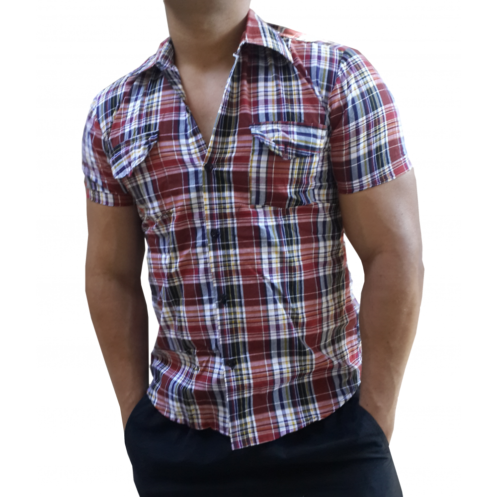 camisas sociais xadrez masculinas